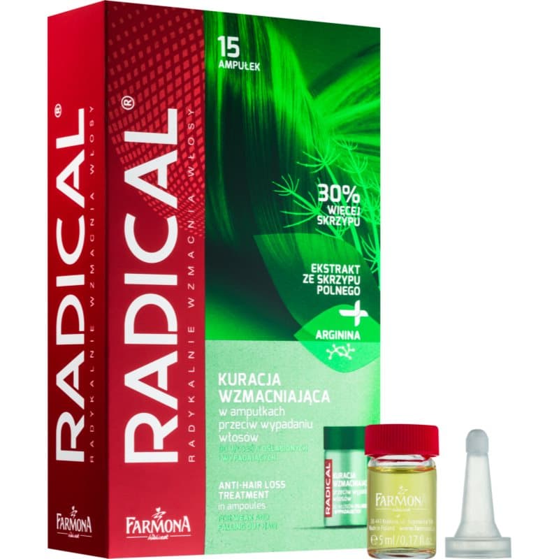 Radical Hair Loss pielęgnacja osłabionych włosów, zmniejsząjąca ich wypadanie