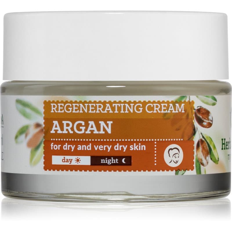 Herbal Care Argan Oil odżywczy krem regenerujący na dzień i na noc do skóry suchej
