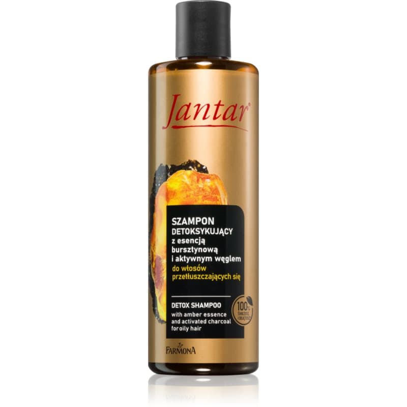 Jantar Amber Essence szampon oczyszczająco-detoksykujący do włosów przetłuszczających się