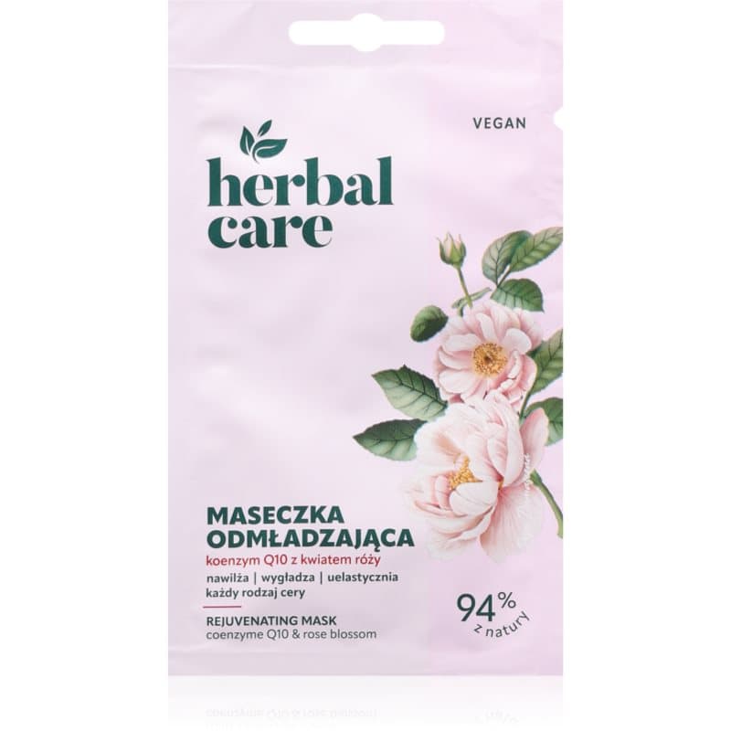 Herbal Care Coenzyme Q10 & Rose flower maseczka do twarzy z koenzymem Q10