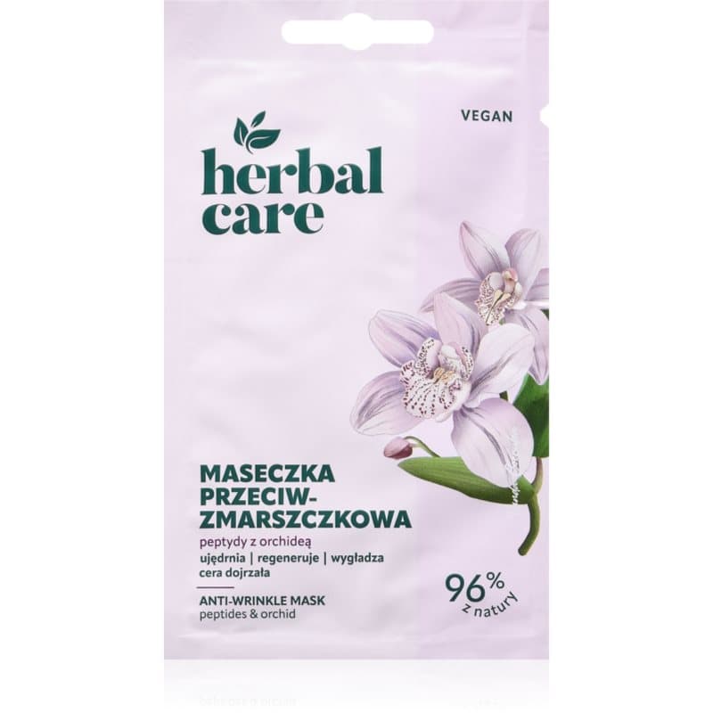 Herbal Care Peptides & Orchid maseczka do twarzy efektem przeciwzmarszczkowym