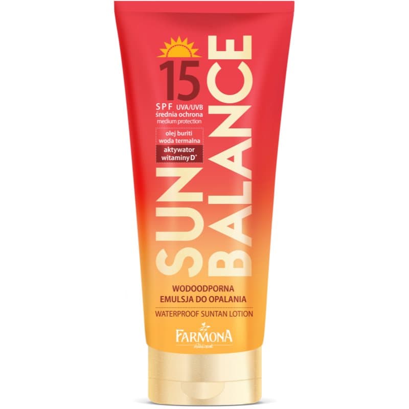 Sun Balance wodoodporne mleczko do opalania SPF 15