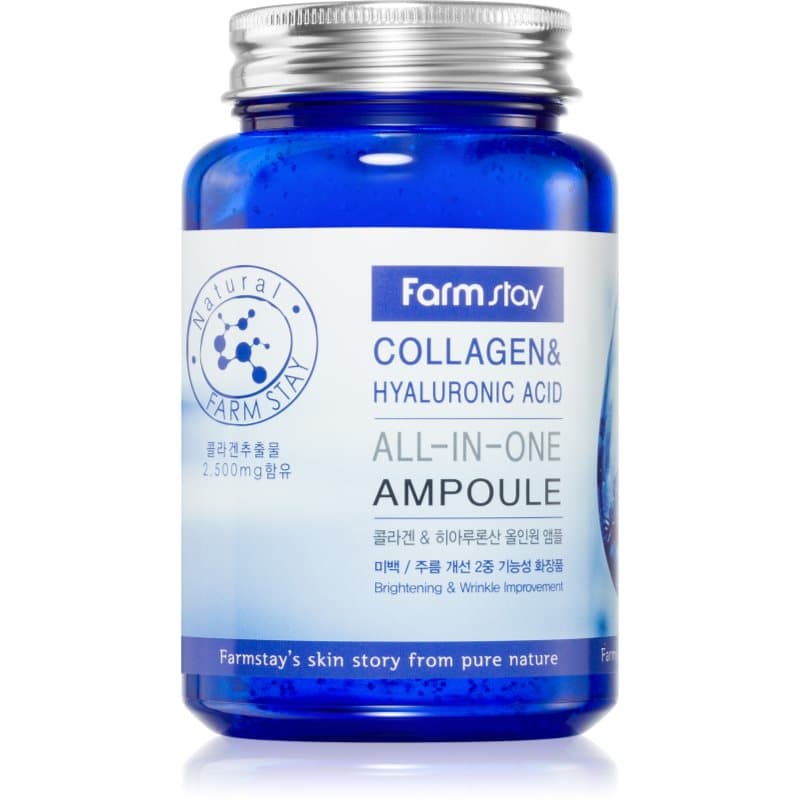 Farmstay Collagen & Hyaluronic Acid All-In-One Ampoule witalizujące serum do twarzy