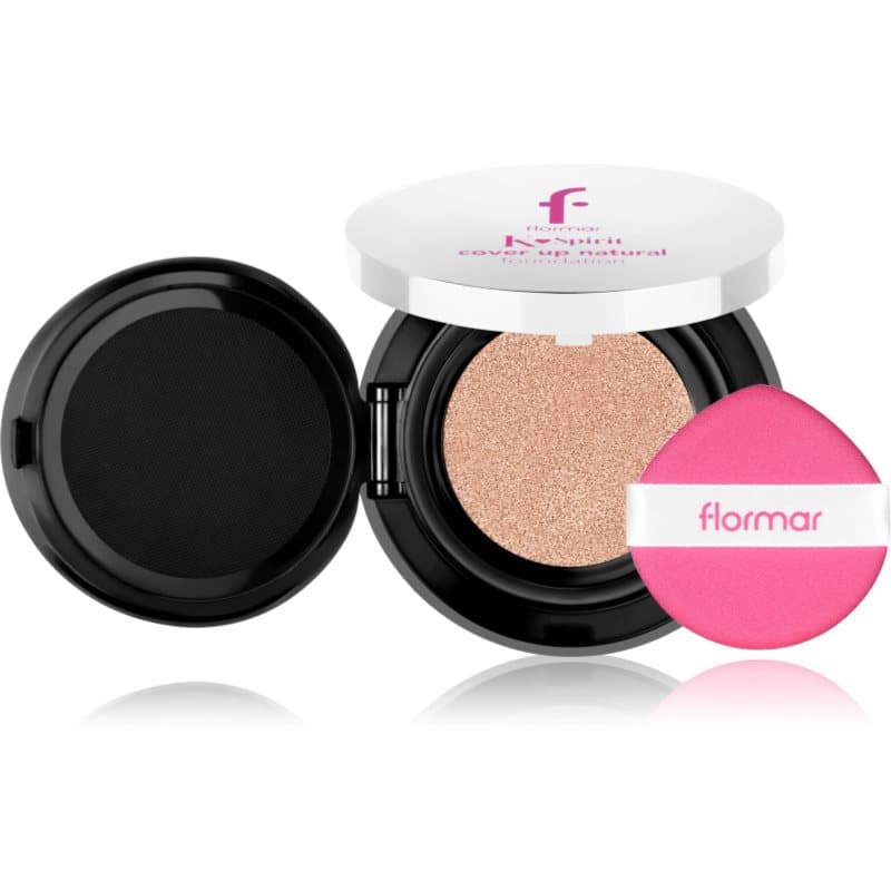 K-Spirit Cover Up Natural Cushion Foundation Płynny podkład w poduszce odcień 002 - Porcelain