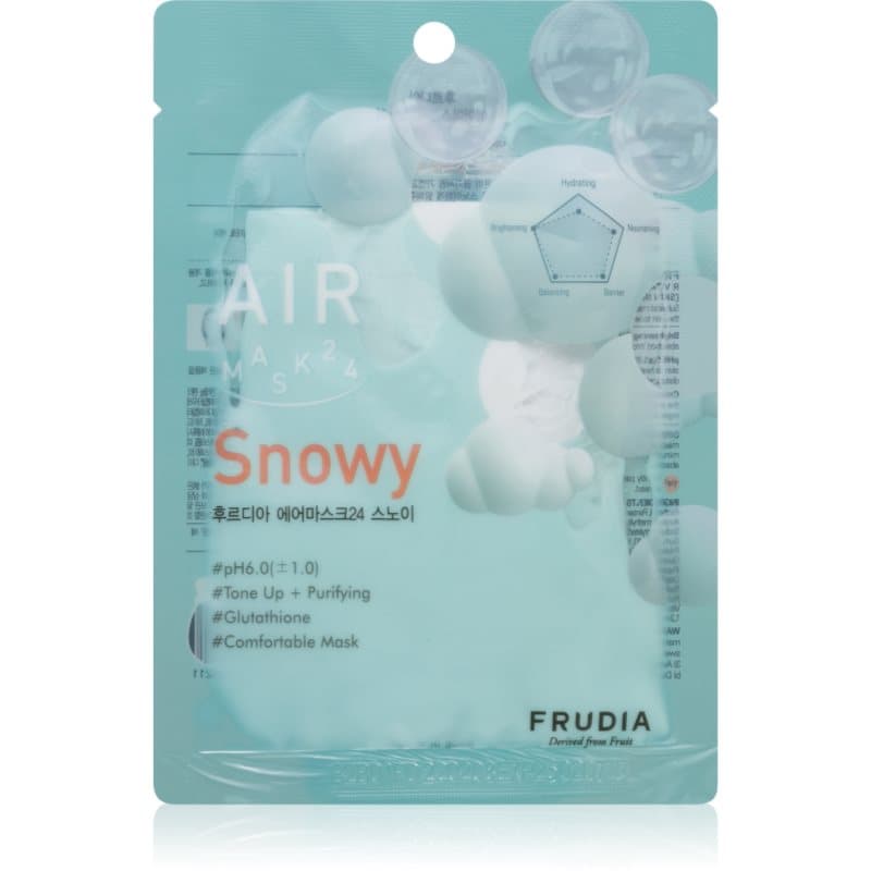 AIR Snowy maseczka w płachcie do ujednolicenia kolorytu skóry