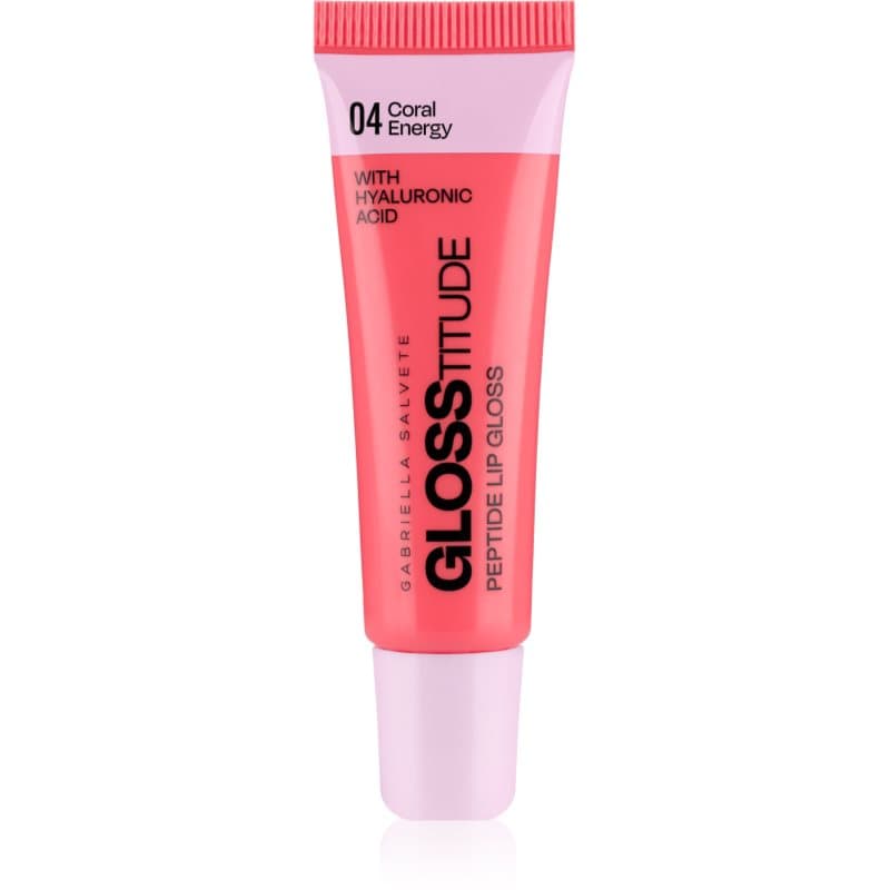 Glosstitude Peptide Lip Gloss nawilżający błyszczyk do ust odcień 04 Coral Energy