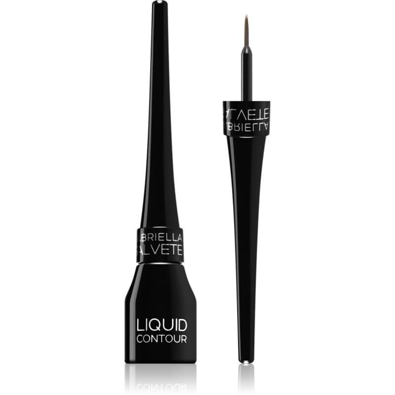 Liquid Contour eyeliner wodoodporny z pędzelkiem odcień 01 Black