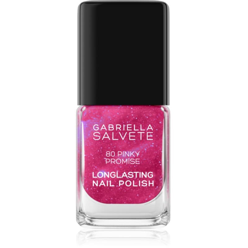 Longlasting Enamel długotrwały lakier do paznokci z brokatem odcień 80 Pinky Promise