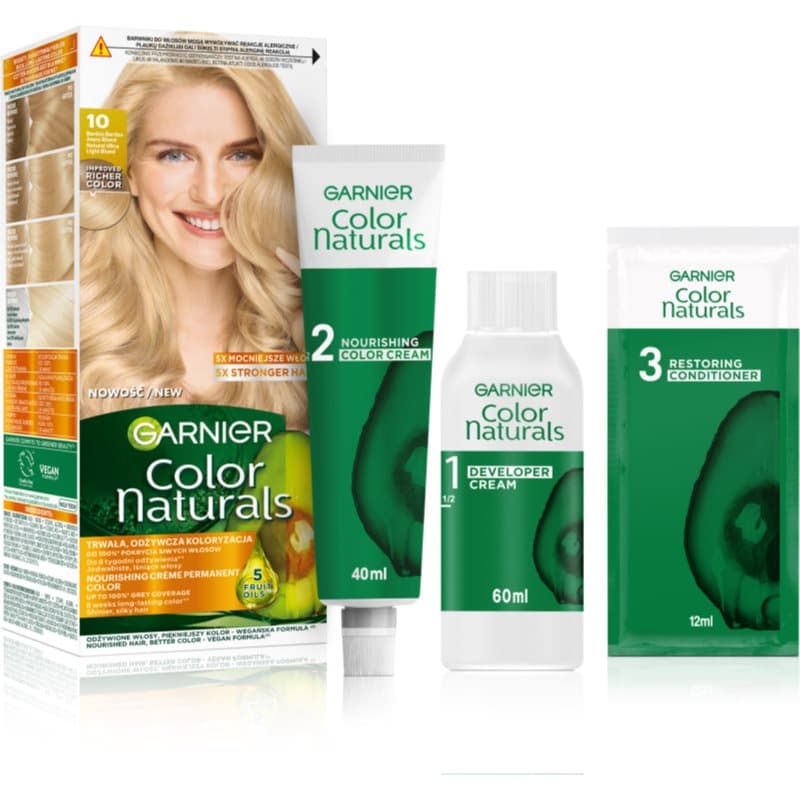 Color Naturals farba do włosów odcień 10 Bardzo Bardzo Jasny Blond