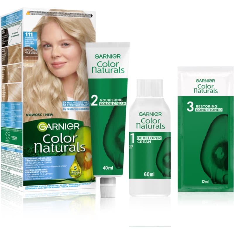 Color Naturals odżywcza farba do włosów 111 Superjasny Popielaty Blond