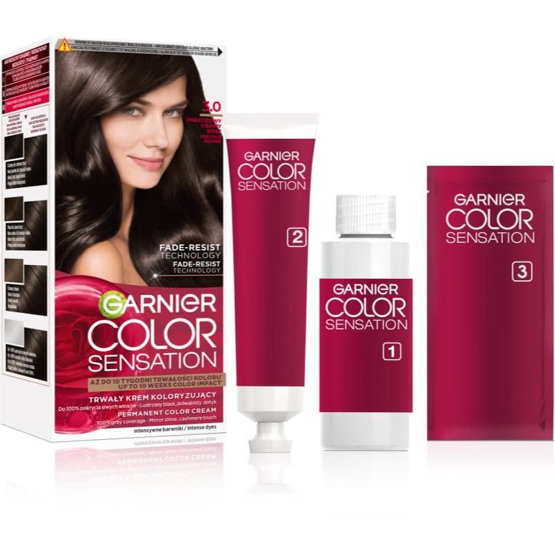 Color Sensation farba do włosów odcień 3.0 Prestiżowy Ciemny Brąz