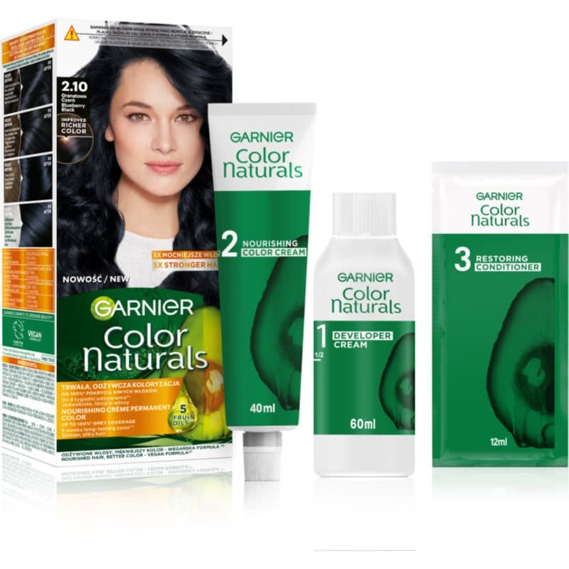 Color Naturals farba do włosów odcień 2.10 Granatowa Czerń