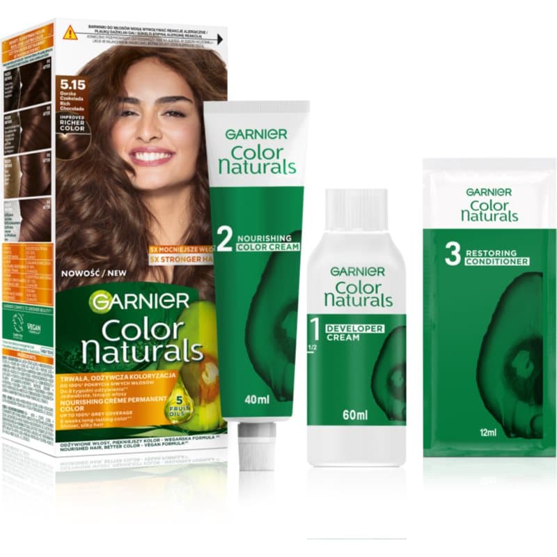 Color Naturals odżywcza farba do włosów 5.15 Gorzka Czekolada