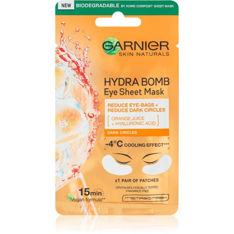 Moisture+ Fresh Look Eye Tissue Mask energetyzujące płatki pod oczy z sokiem pomarańczowym i kwasem hialuronowym