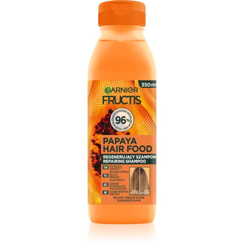Fructis Papaya Hair Food szampon regenerujący do włosów zniszczonych