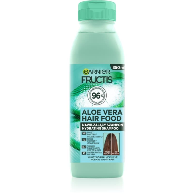 Fructis Aloe Vera Hair Food szampon nawilżający do włosów normalnych i suchych