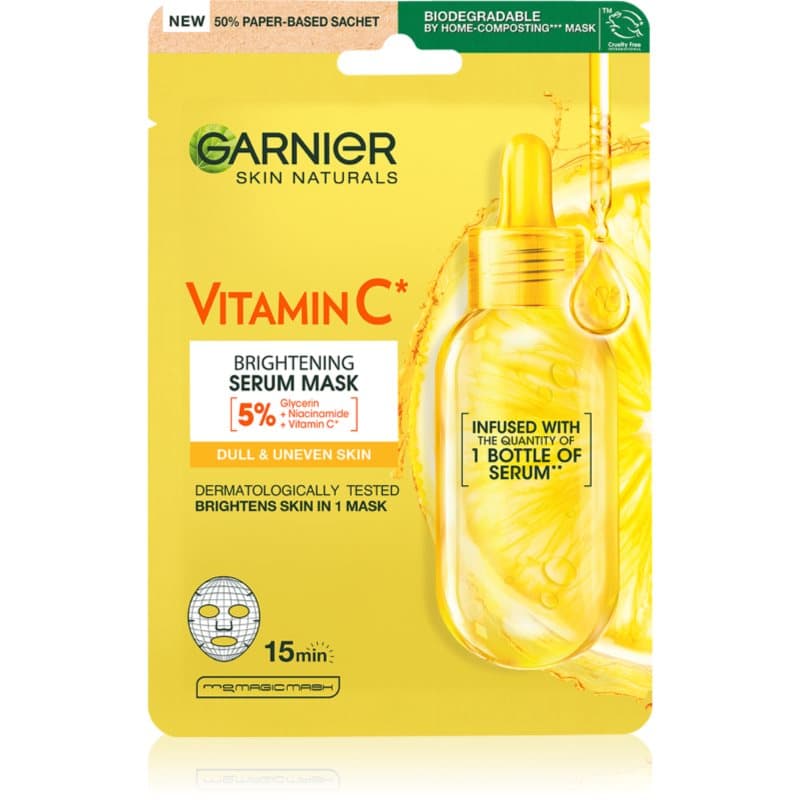 Vitamin C Maska w płachcie intensywnie nawilżająca z witaminą C i kwasem hialuronowym