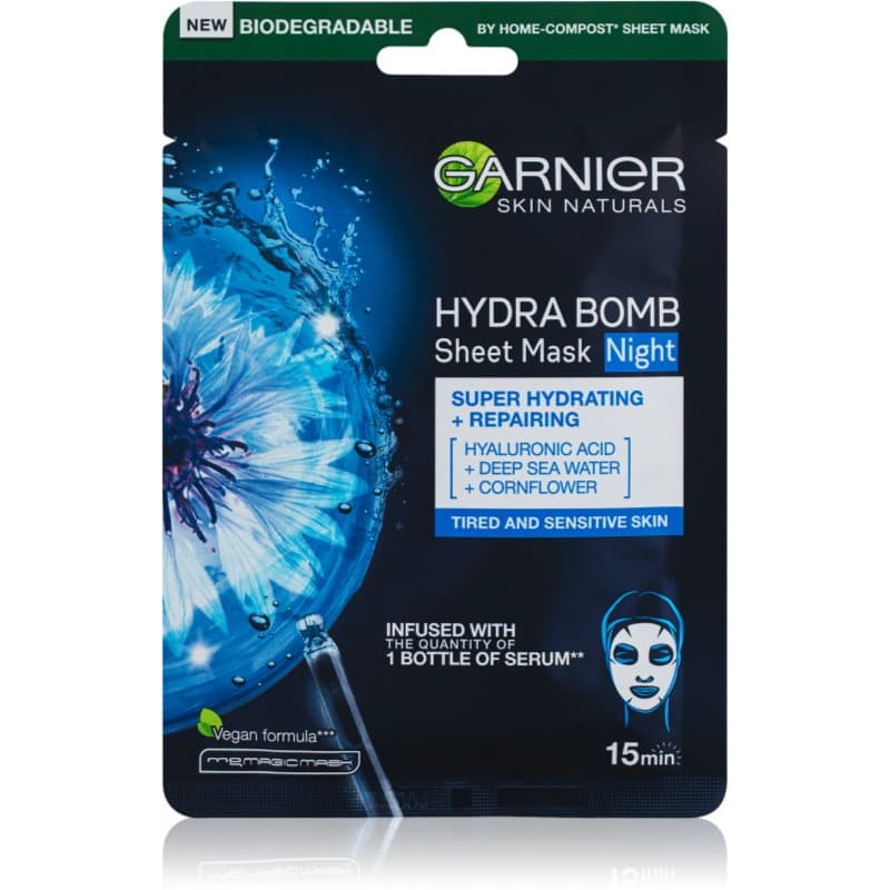 Textil Masks Hydra Bomb maska nawilżająca w płacie na noc