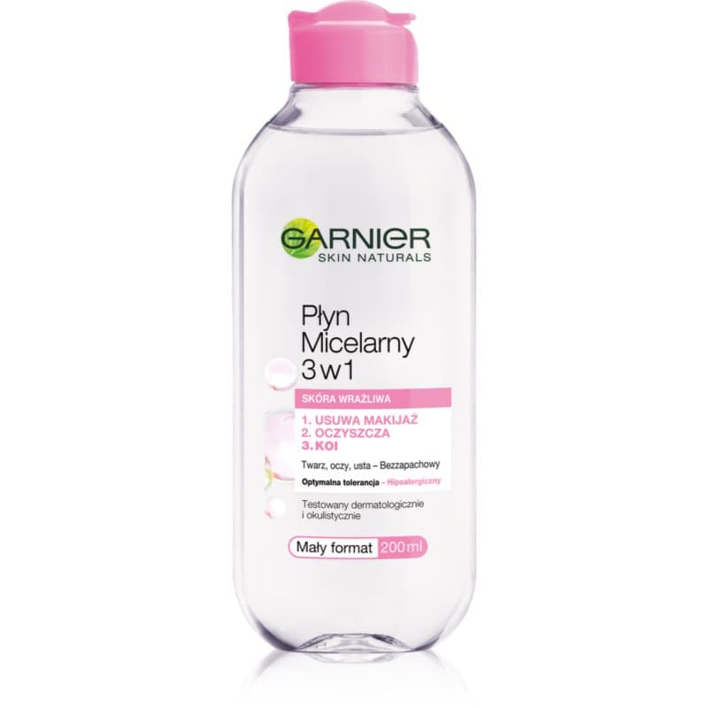 Skin Naturals Płyn Micelarny 3w1 woda micelarna dla cery wrażliwej
