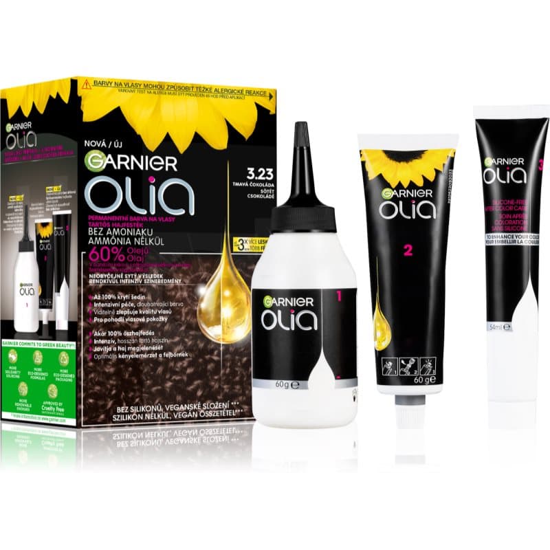Olia Big Kit trwała farba do włosów odcień 3.23 Dark Chocolate