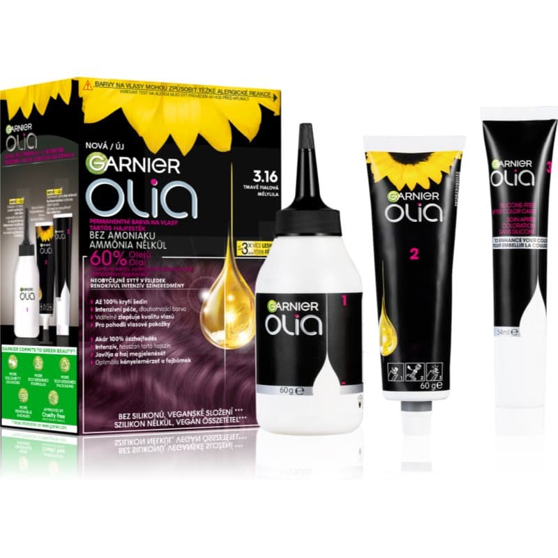 Olia Big Kit trwała farba do włosów odcień 3.16 Deep Violet
