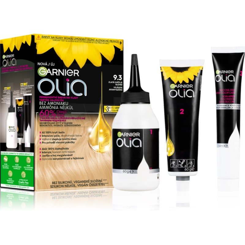 Olia Big Kit trwała farba do włosów odcień 9.3 Gold Light Blond