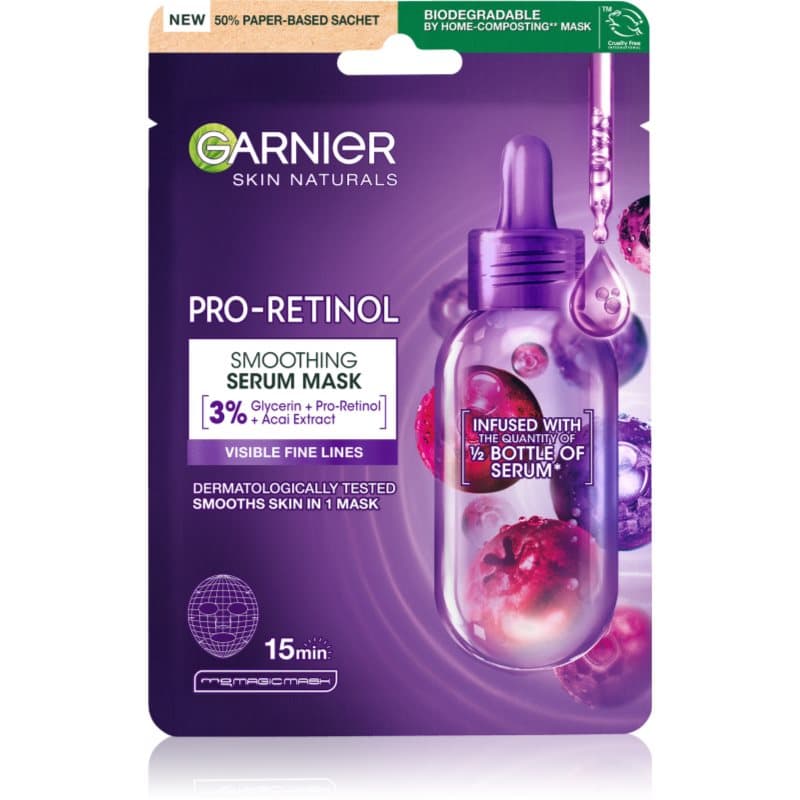 Textil Masks Pro-Retinol wygładzająca maseczka w płacie z retinolem