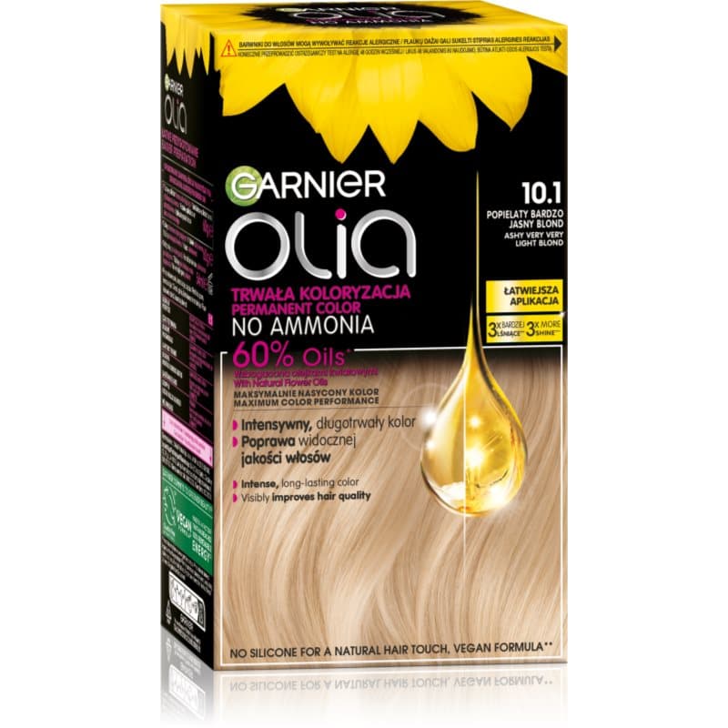 Olia Big Kit trwała farba do włosów odcień 10.1 Ashy very very light blond
