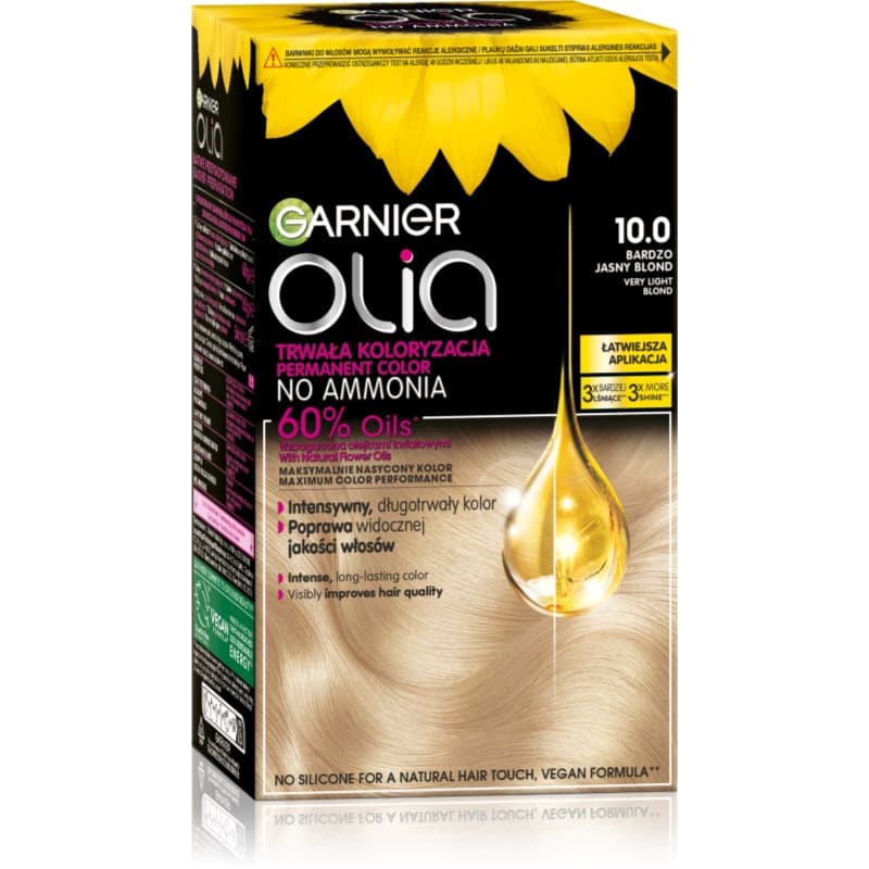 Olia Big Kit trwała farba do włosów odcień 10.0 Bardzo Jasny Blond