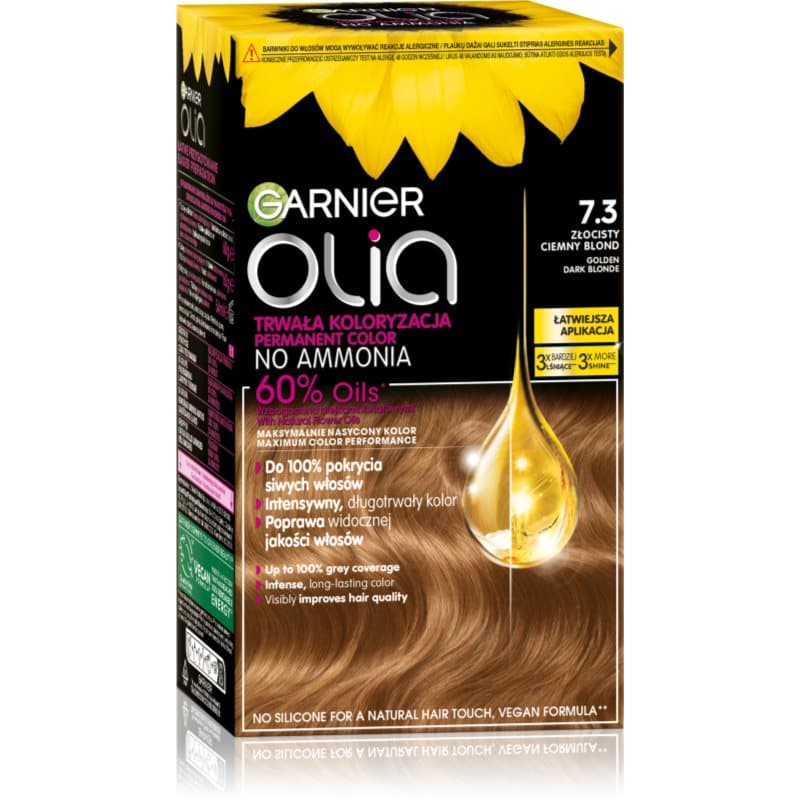 Olia trwała farba do włosów odcień 7.3 Golden Dark Blonde