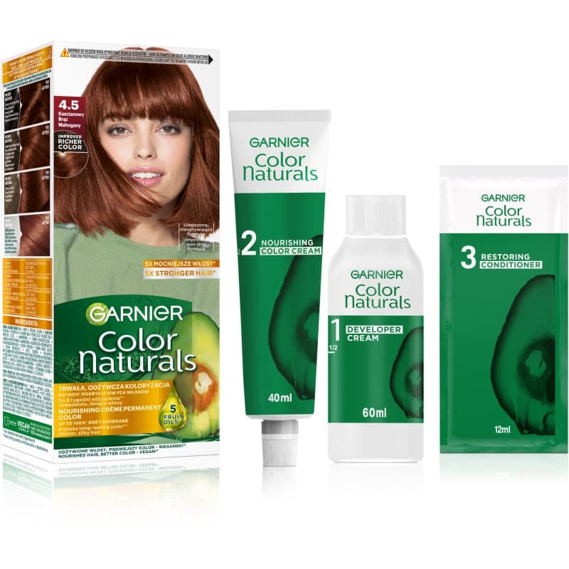 Color Naturals farba do włosów odcień 4.5 Mahogany