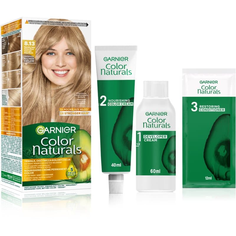 Color Naturals farba do włosów odcień 8.13 Natural Light Blonde