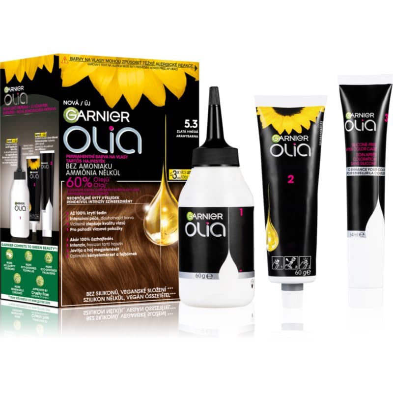 Olia Big Kit trwała farba do włosów odcień 5.3 Golden Brown