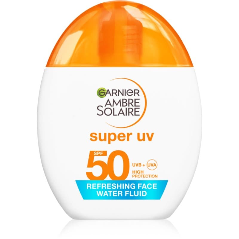 Ambre Solaire Super UV fluid do opalania twarzy z kwasem hialuronowym SPF 50