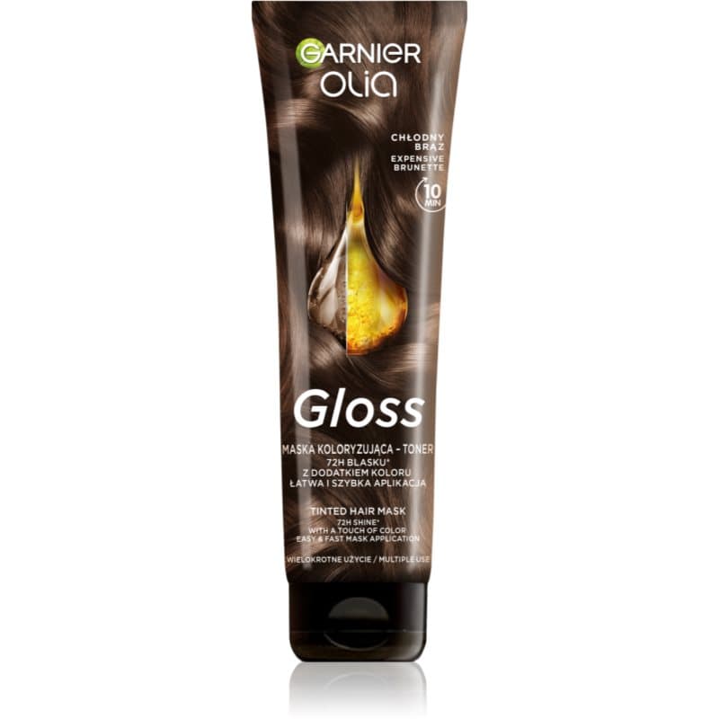 Olia Gloss maska koloryzująca do włosów odcień Expensive Brunette