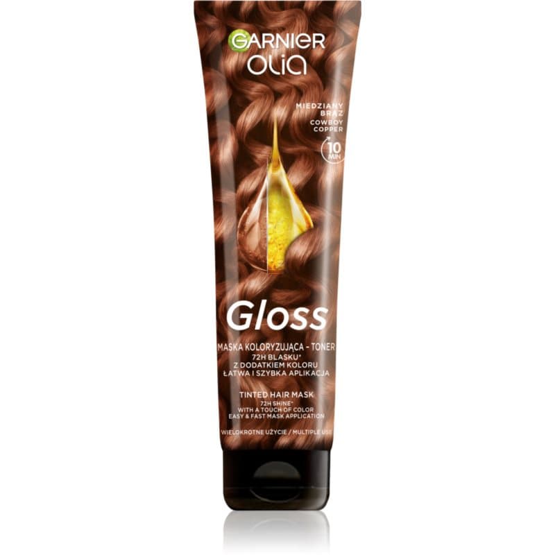 Olia Gloss maska koloryzująca do włosów odcień Miedziany Brąz