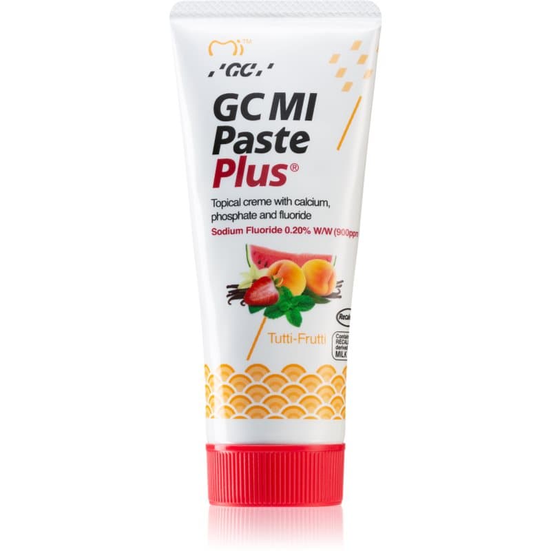 MI Paste Plus remineralizujący krem ochronny do wrażliwych zębów z fluorem smak Tutti Frutti