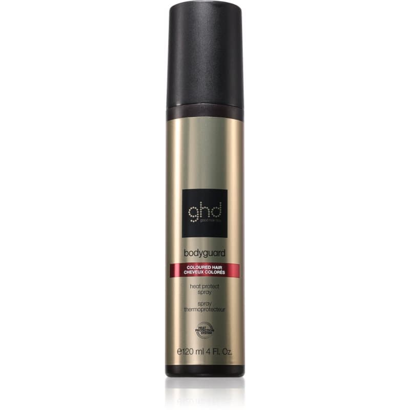 Coloriertes Haar termoochronny spray stosowany podczas używania prostownicy i lokówki