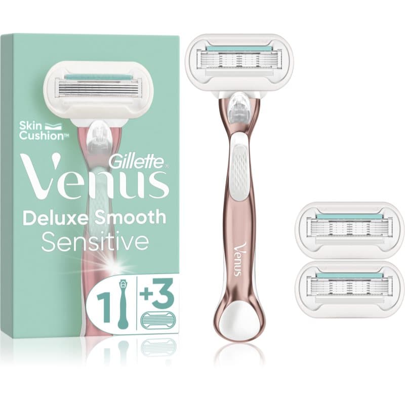 Venus Deluxe Smooth Sensitive maszynka do golenia + ostrza wymienne RoseGold