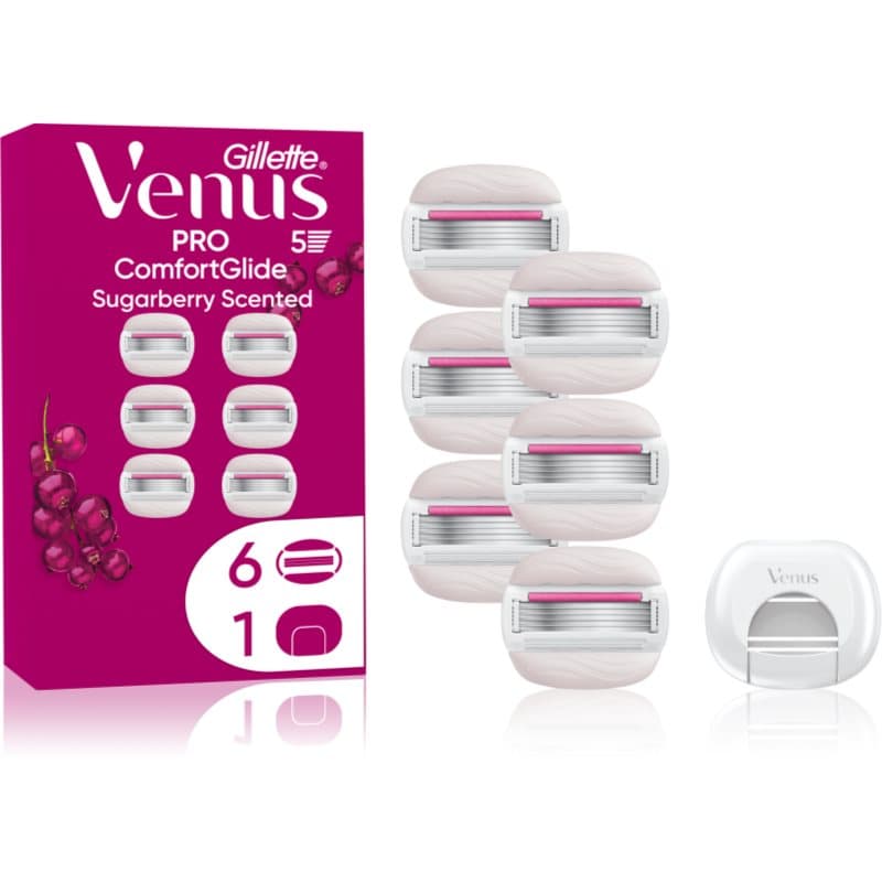 Venus PRO ComfortGlide Sugarberry zapasowe ostrza + osłona ochronna