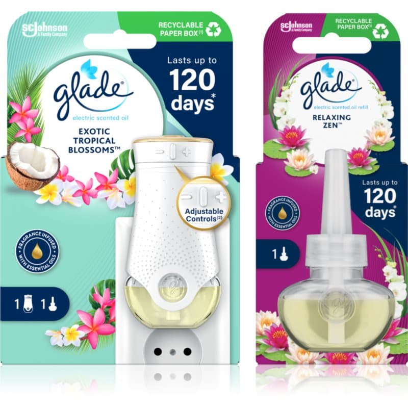 Electric scented oil Exotic Tropical Blossom + Relaxing Zen wygodne opakowanie