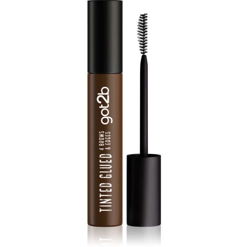 Glued 4 Brows & Edges żel utrwalający do brwi 2w1 Tinted Brown