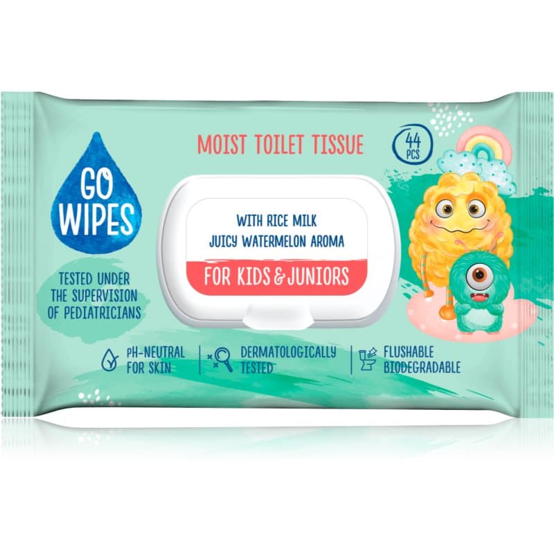 For Kids & Juniors nawilżany papier toaletowy do skóry wrażliwej dla dzieci