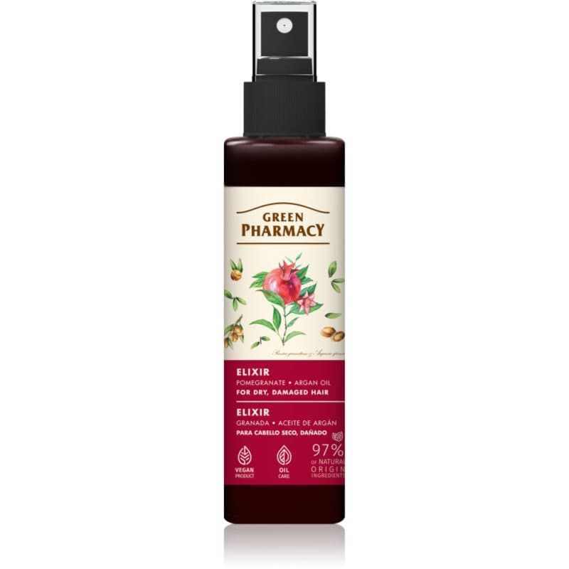 Argan Oil & Pomegranate Elixir eliksir bez spłukiwania do włosów słabych i zniszczonych