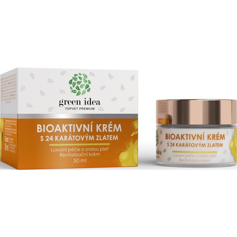 Bioaktivní krém s 24 karátovým zlatem luksusowa pielęgnacja do skóry dojrzałej