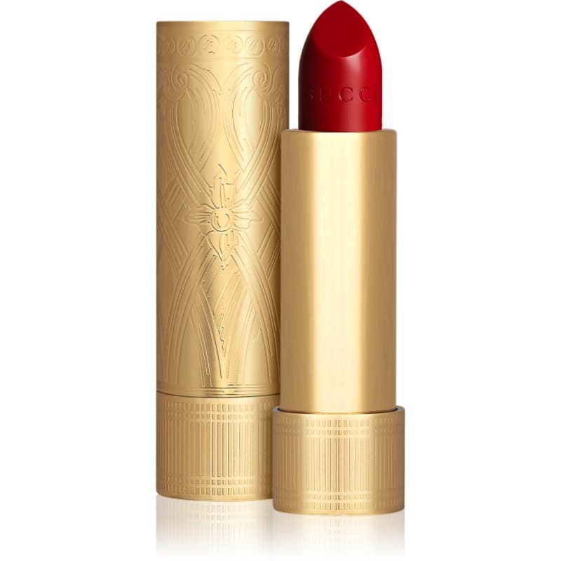 Gucci Beauty Rouge à Lèvres Satin Lipstick aksamitna szminka odcień 502 Eadie Scarlet