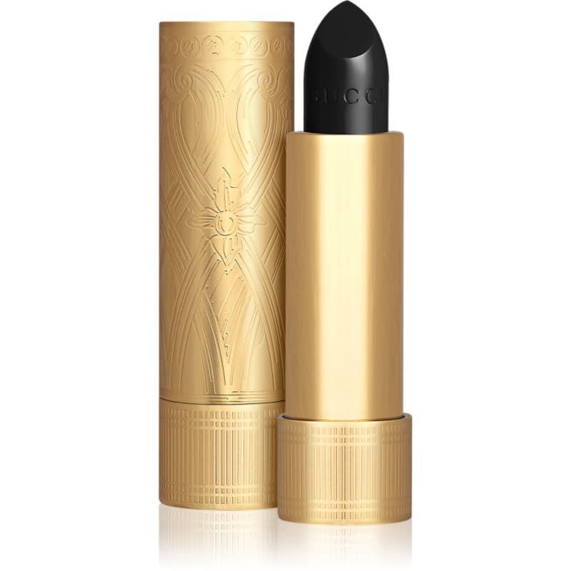 Gucci Beauty Rouge à Lèvres Satin Lipstick aksamitna szminka odcień 700 Crystal Black
