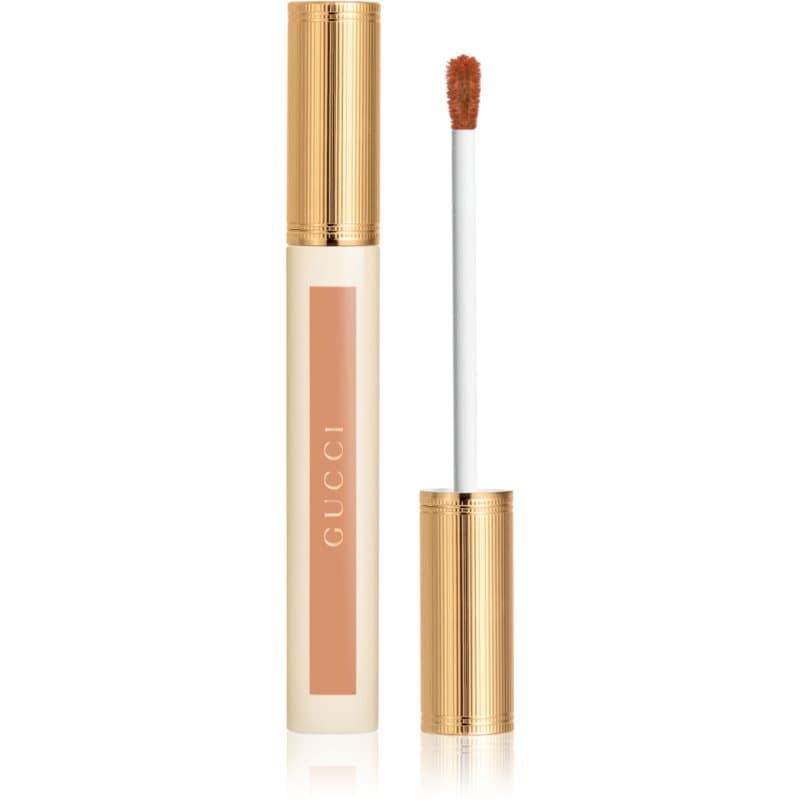 Gucci Gucci Beauty Glow Oil-In-Water Tint Liquid Lipstick nawilżająca szminka w płynie z połyskiem odcień 130 Elsa Hazel
