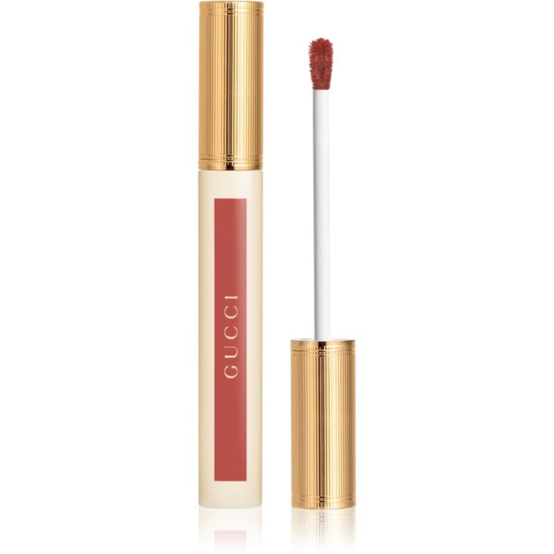 Gucci Glow Oil-In-Water Tint Liquid Lipstick nawilżająca szminka w płynie z połyskiem odcień 217 Valeria Rose