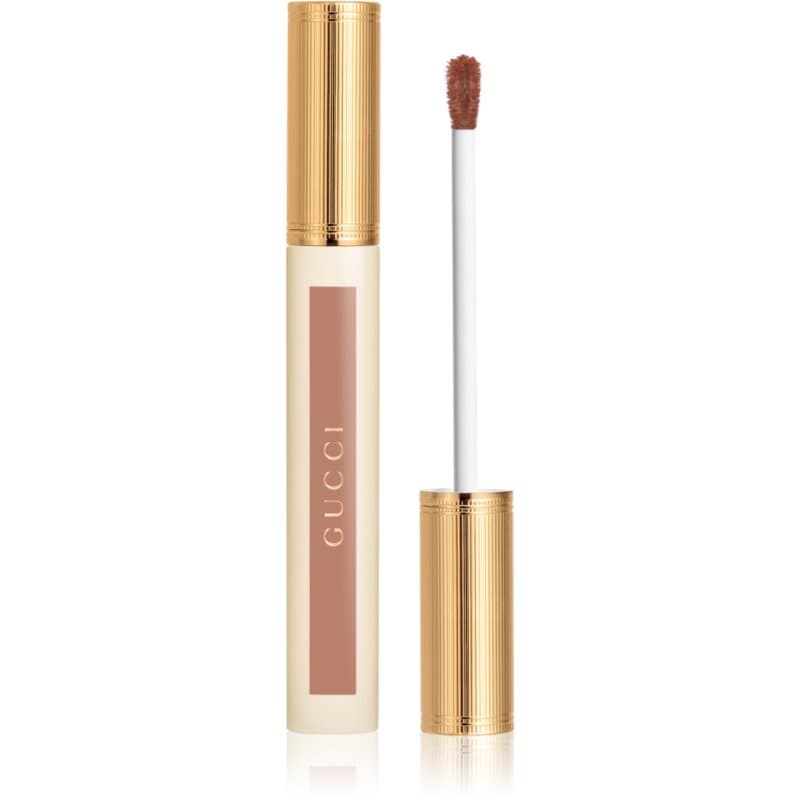 Gucci Gucci Beauty Glow Oil-In-Water Tint Liquid Lipstick nawilżająca szminka w płynie z połyskiem odcień 226 Emma Rosedust